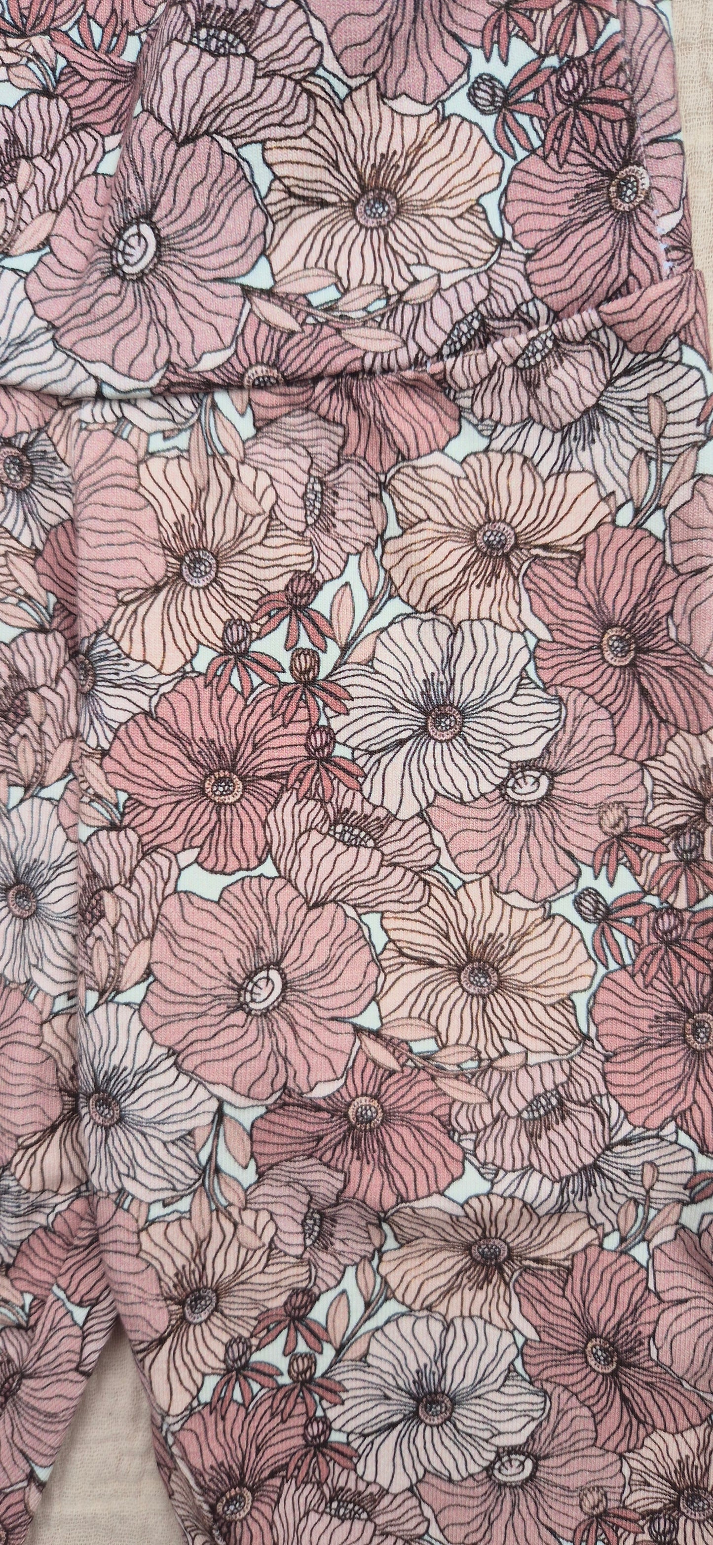 ■ Babybroekje Nude bloemen