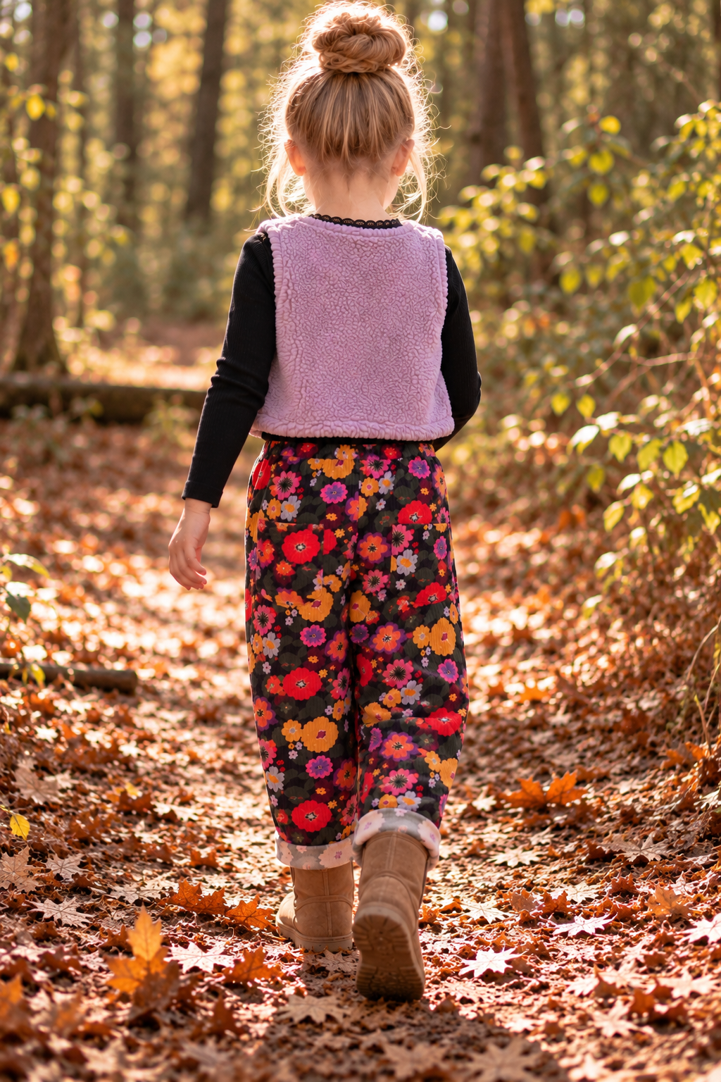 Naomi 🌸 Meisjesbroek met vrolijke bloemenprint – kleurrijk & comfortabel