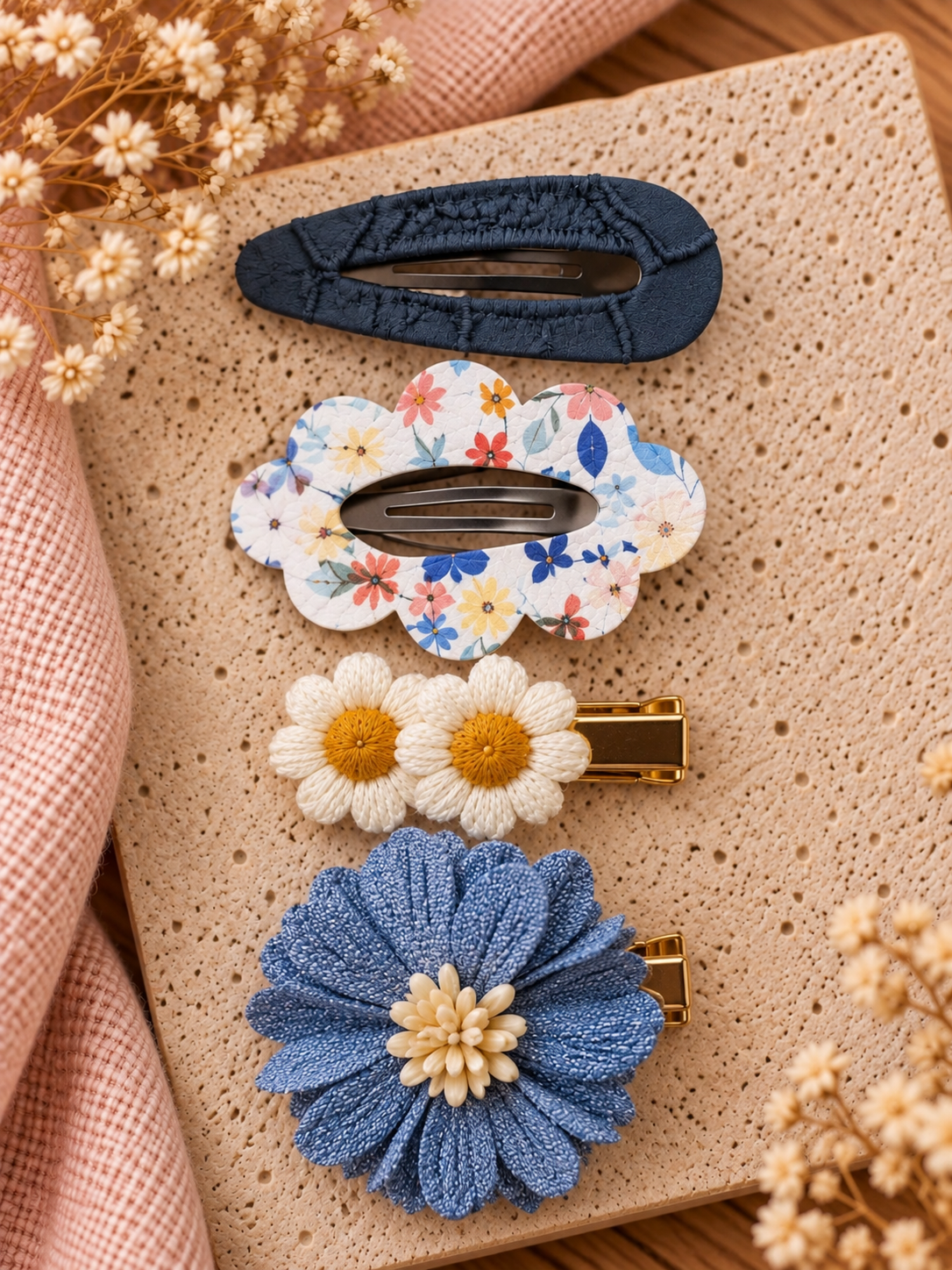 • Emma - diverse schattige cadeausets van 4 haarspeldjes