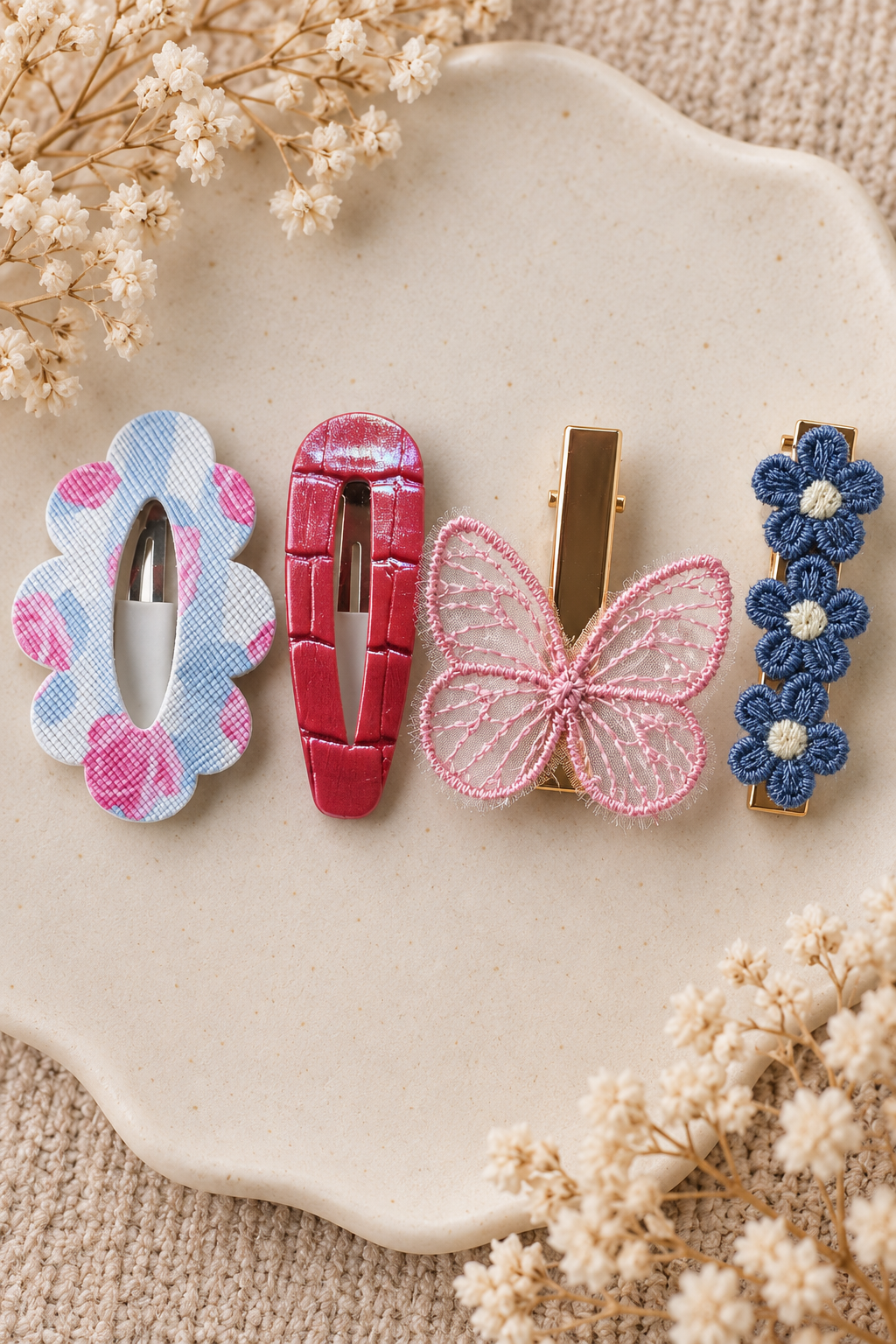 • Emma - diverse schattige cadeausets van 4 haarspeldjes
