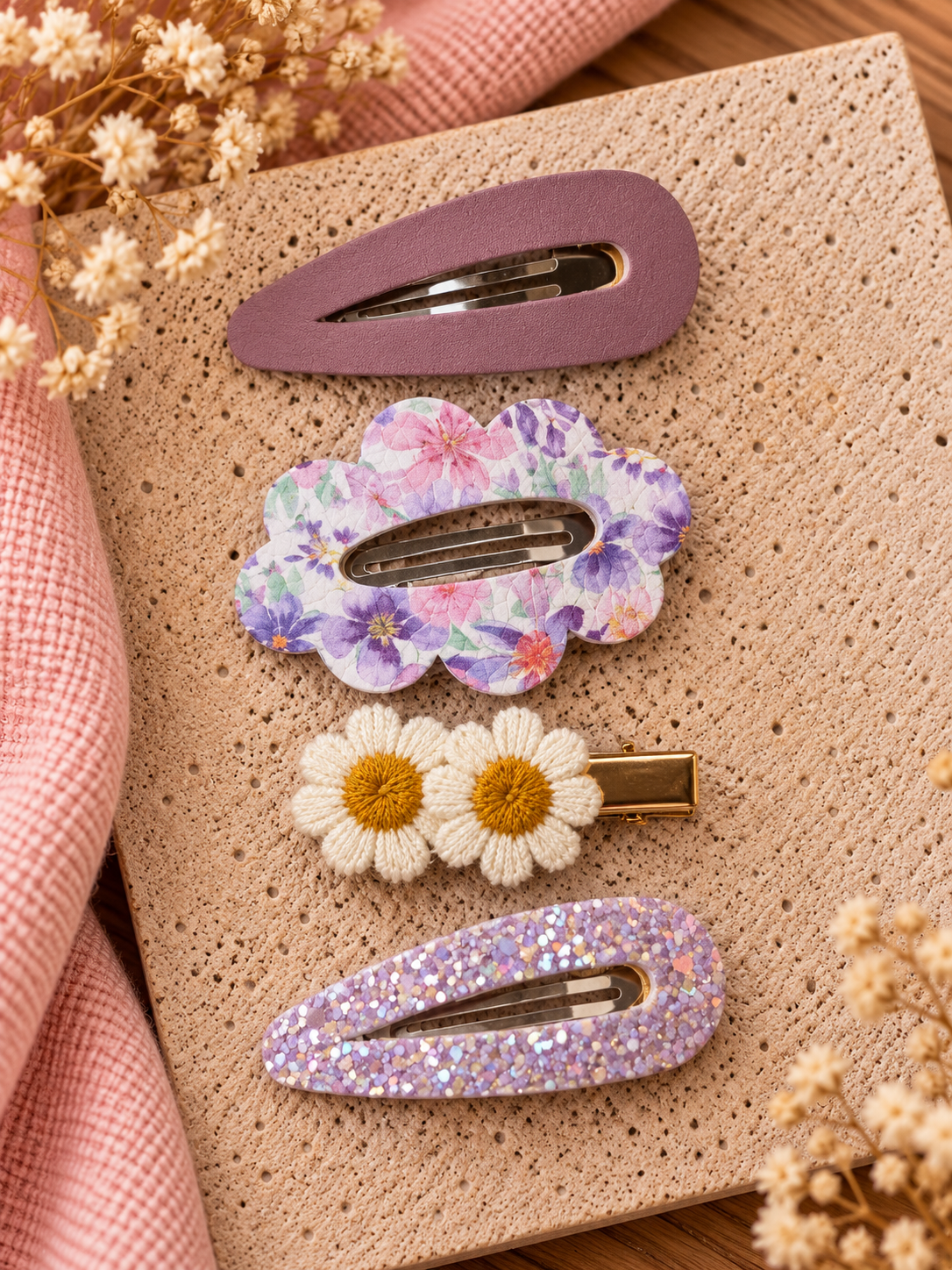 • Emma - diverse schattige cadeausets van 4 haarspeldjes
